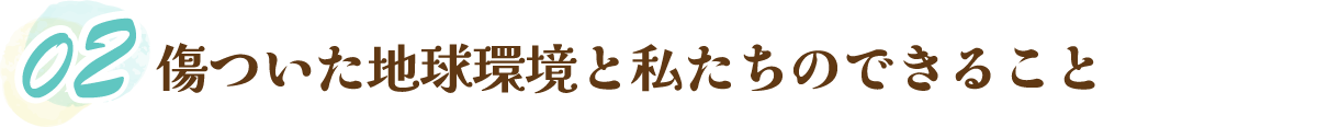傷ついた地球環境と私たちのできること