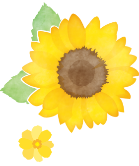 ひまわりのイラスト